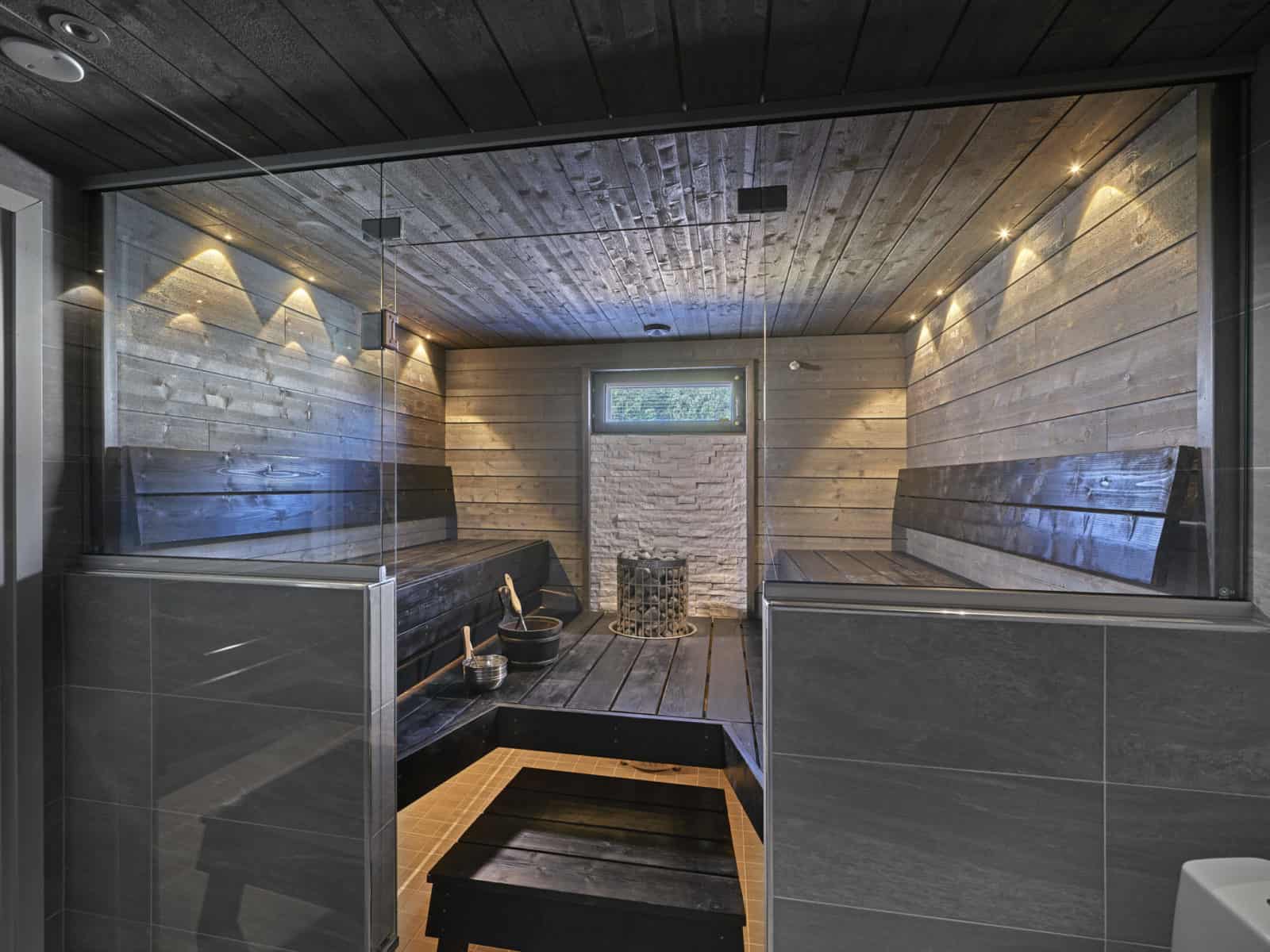 Omakotitalo Torniossa sisäkuva, sauna