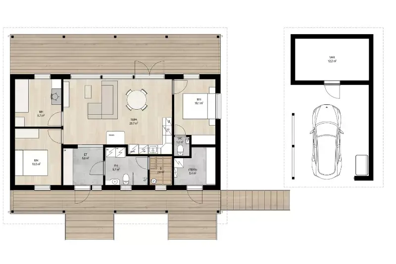 Sarka 95 pohjapiirros