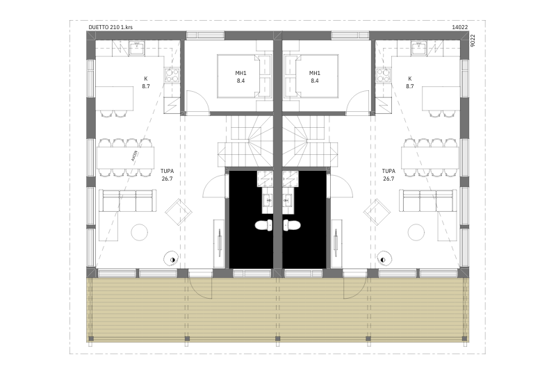 Pyhäpii Duetto 210 pääkerros